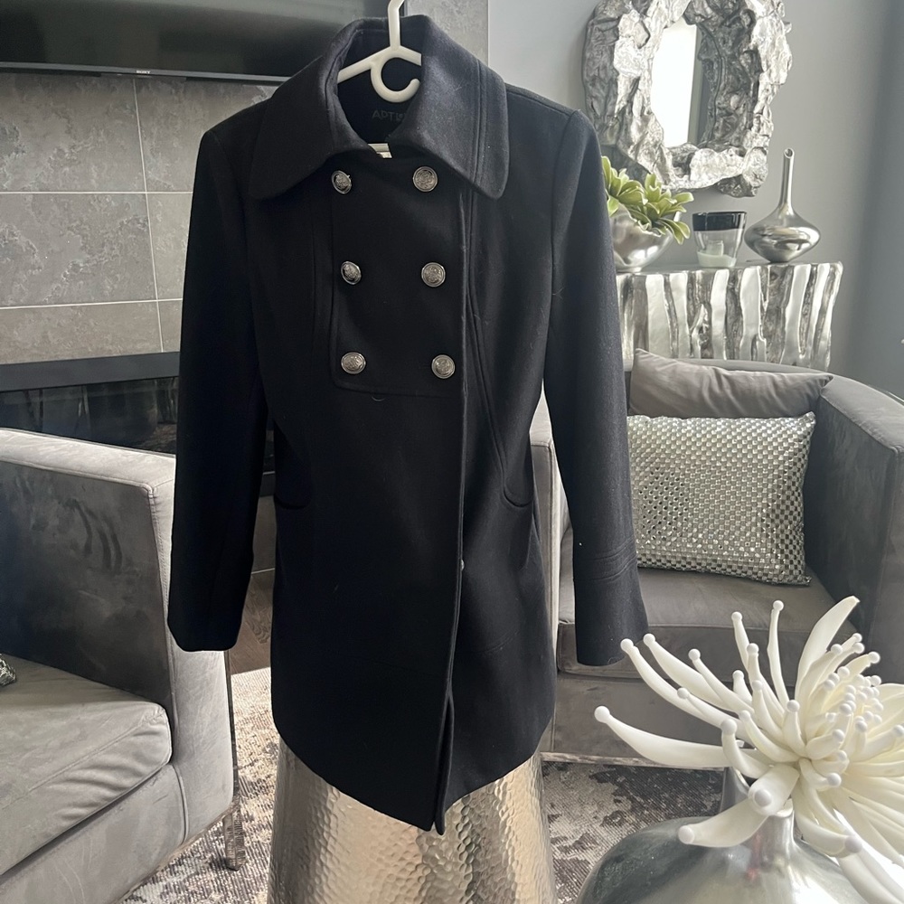 Apt 9 mod updated black pea style  jacket, size medium with beautiful buttons